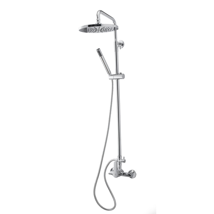 PRESTO 71550300 INGO PLUS Columna Ducha Mezcladora Rociador 250 mm y Flexo inox Cromo