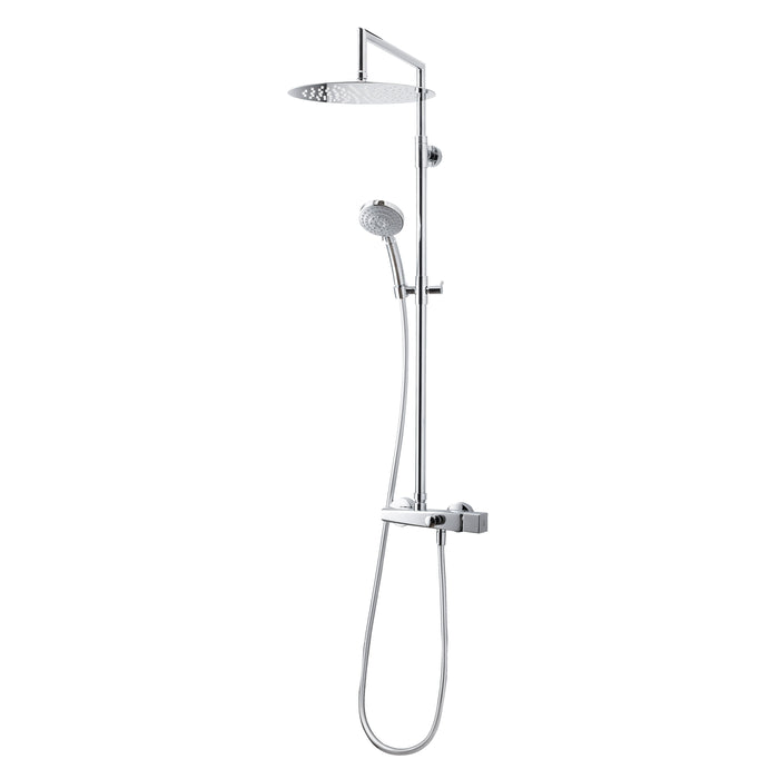 PRESTO 57050500 ALIA Columna Ducha Mezcladora Rociador 300 mm y Flexo PVC Cromo