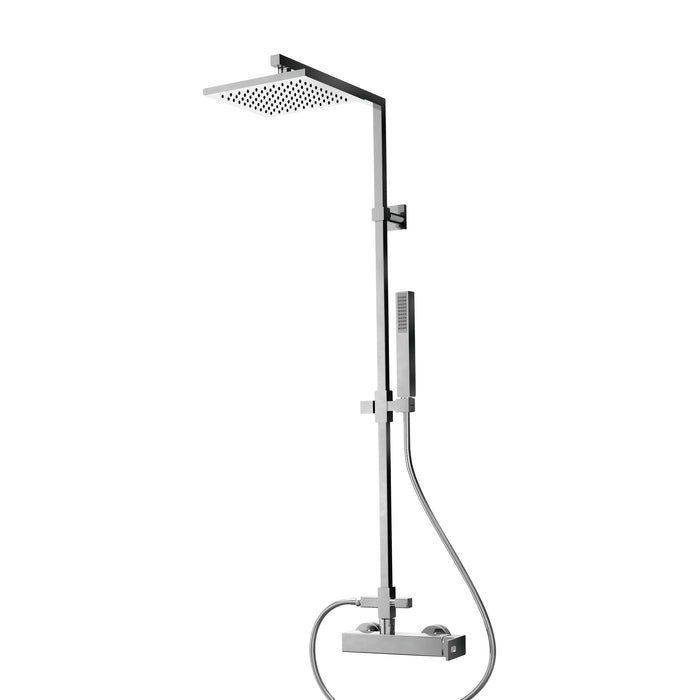 PRESTO 52450301 NITRO Columna Ducha Mezcladora Rociador 250 mm y Flexo PVC