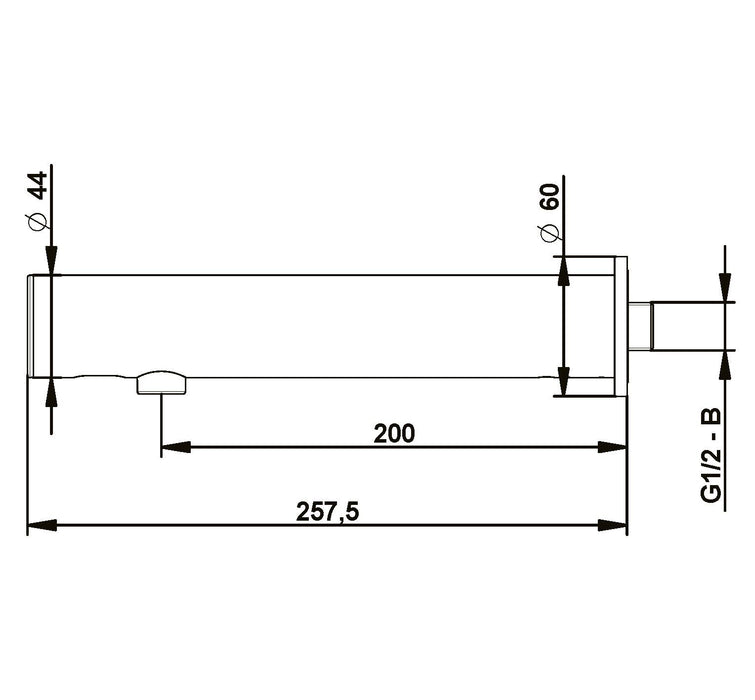 PRESTO 57100 SENSIA L Grifo Electrónico Lavabo Integrado 1 Agua Mural Pila con llaves de paso Cromo