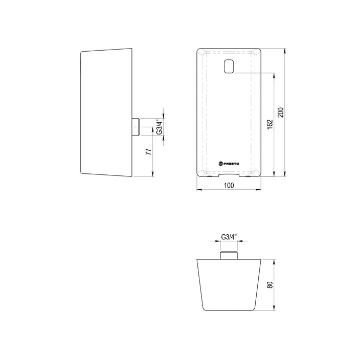 PRESTO 77110 SENSIA ARTE Kit De Transformación Fluxor Electrónico Cromo