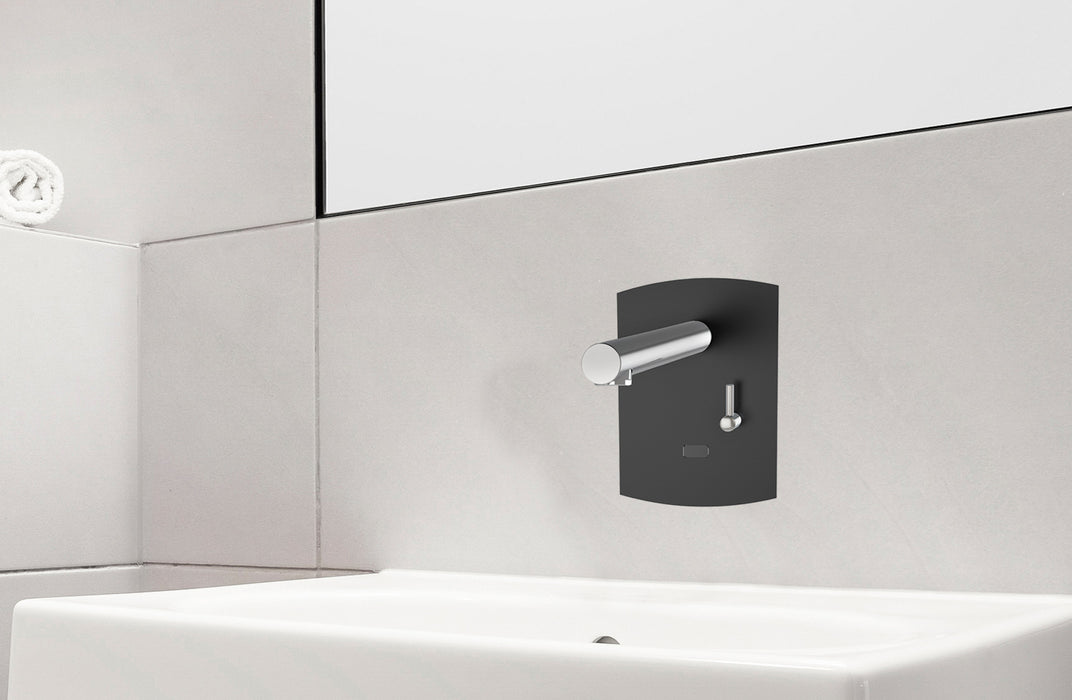 PRESTO 79255PR DOMO SENSIA PM Lavabo Mural Mezclador Pila Negro