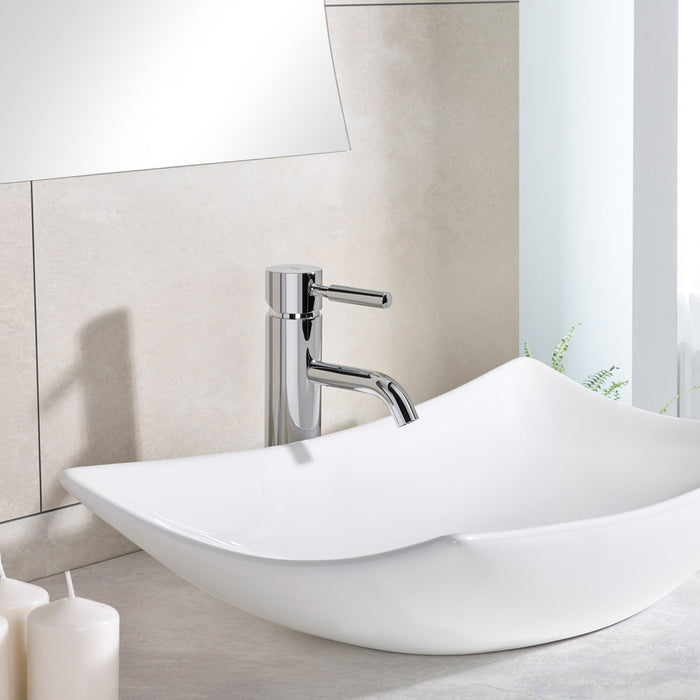 PRESTO 8655016 THEO Grifo Lavabo City Caño Curvo Negro