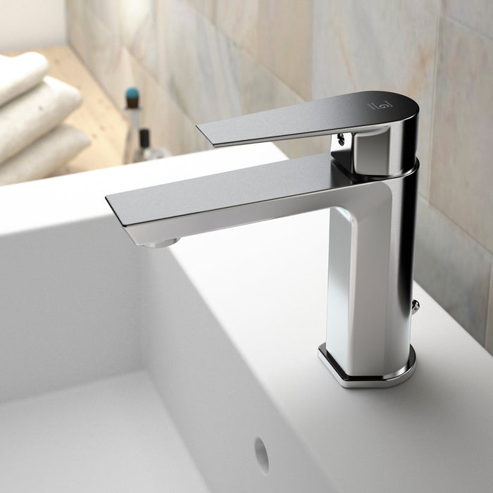 PRESTO 460500E Grifo De Lavabo AROHA Eco Sin Desagüe Semiautomático Apertura En Frío