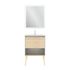 AMIZUVA C0073868 NARA Conjunto Completo 60 1 Cajón 1 Hueco Blanco Mate Roble Arenado 3 a 5 Días AMIZUVA 