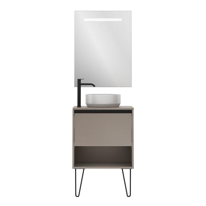AMIZUVA C0073877 YOKO TOP Conjunto Completo 60 1 Cajón 1 Hueco Fumé Arenado 3 a 5 Días AMIZUVA 