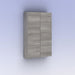 AMIZUVA C0073969 KANSHA Mueble Alto Auxiliar 2 Puertas Gris Arenado 3 a 5 Días AMIZUVA 