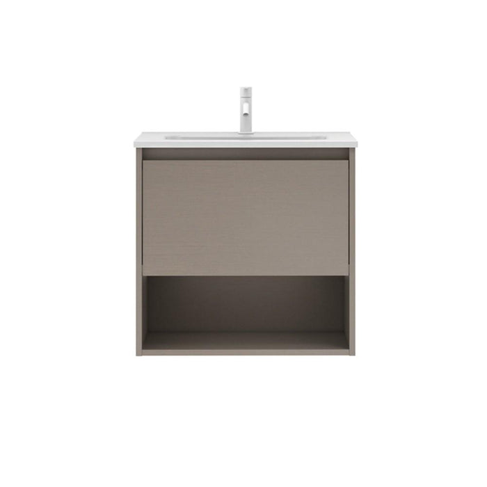 AMIZUVA NIWA Mueble+Lavabo 1 Cajón 1 Hueco Fumé Arenado 3 a 5 Días AMIZUVA 