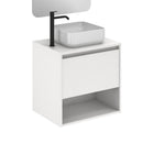 AMIZUVA NIWA TOP Mueble+Lavabo 1 Cajón 1 Hueco Blanco Brillo 3 a 5 Días AMIZUVA 
