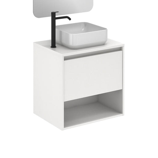 AMIZUVA NIWA TOP Mueble+Lavabo 1 Cajón 1 Hueco Blanco Brillo 3 a 5 Días AMIZUVA 