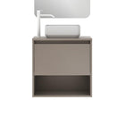 AMIZUVA NIWA TOP Mueble+Lavabo 1 Cajón 1 Hueco Fumé Arenado 3 a 5 Días AMIZUVA 