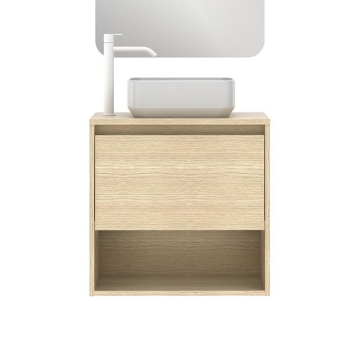 AMIZUVA NIWA TOP Mueble+Lavabo 1 Cajón 1 Hueco Roble Arenado 3 a 5 Días AMIZUVA 