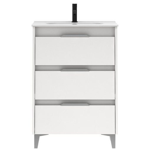 AMIZUVA SUKI Mueble+Lavabo 3 Cajones Blanco Brillo 3 a 5 Días AMIZUVA 
