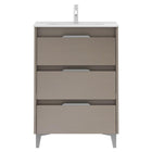 AMIZUVA SUKI Mueble+Lavabo 3 Cajones Fumé Arenado 3 a 5 Días AMIZUVA 