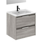 AMIZUVA SUKI Mueble+Lavabo 2 Cajones Gris Arenado 3 a 5 Días AMIZUVA 