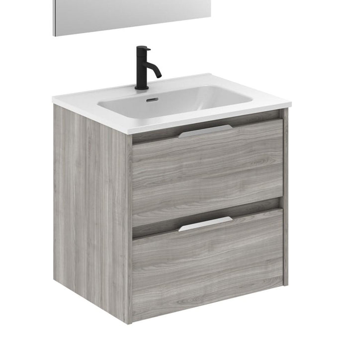 AMIZUVA SUKI Mueble+Lavabo 2 Cajones Gris Arenado 3 a 5 Días AMIZUVA 