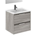 AMIZUVA SUKI Mueble+Lavabo 2 Cajones Gris Arenado 3 a 5 Días AMIZUVA 