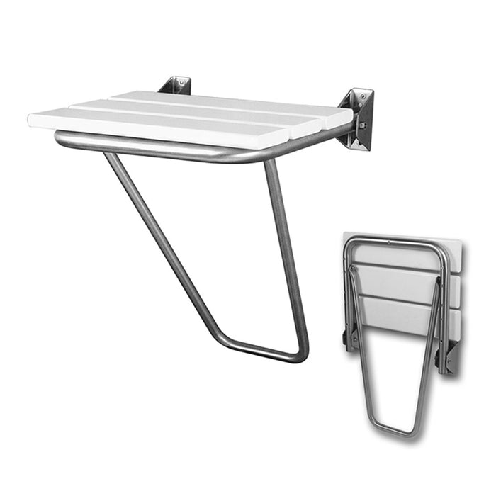 PRESTO 68215PR EQUIP Asiento Abatible Mural Inox Blanco