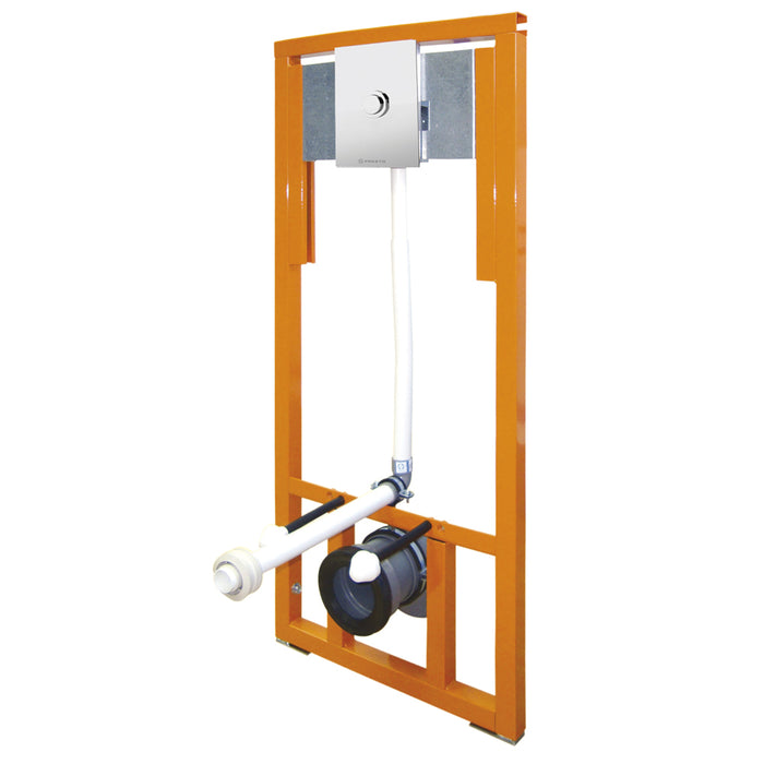 PRESTO 18573PR XT IE 2D Soporte Bastidor Regulable Con Fluxor Blanco Con Llave De Paso