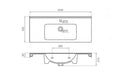 BATHCO 4099 PRAGA 100 Lavabo Rectangular 3 a 5 Días The Bath Collection 