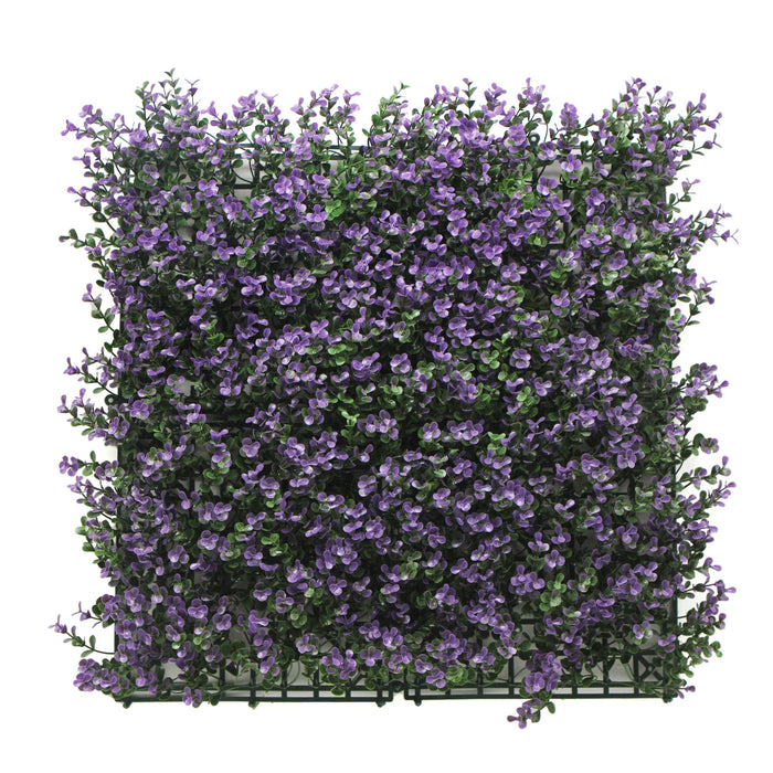 BONERVA MAL1203 BUXUS LAVANDA Jardín Vertical Artificial Pack 4 Piezas 50x50 cm
