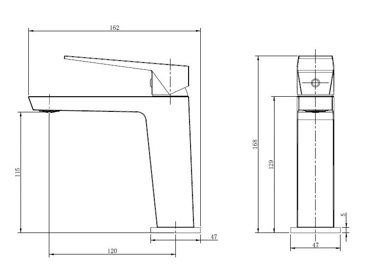 SKY BATH CDI005-1 INFINITE Grifo Monomando Lavabo Cromo