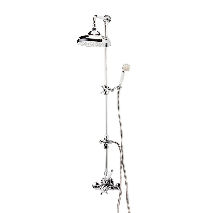 PRESTO 40049100 RETRO Grifo Ducha Termostática con Columna con Accesorios Cromo