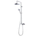 PRESTO 57049100 Columna Ducha Mezcladora Alia Rociador 200 mm y Flexo Inox