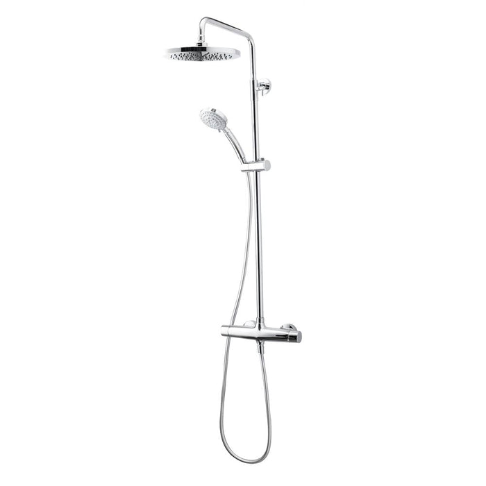 PRESTO 49650100 LIVRA Columna Ducha Mezcladora Rociador 200 mm y Flexo Inox