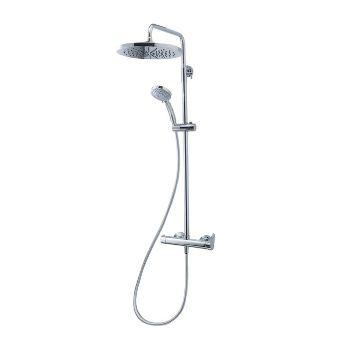 PRESTO 46250300 NINE Columna Ducha Mezcladora Rociador 250 mm y Flexo PVC