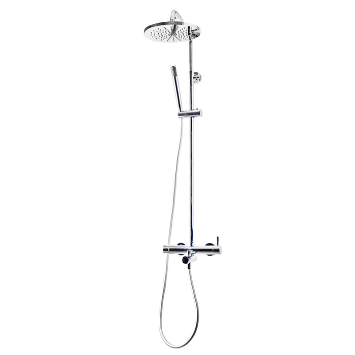 PRESTO 86550700 Columna Baño-Ducha Mezcladora Con Inversor Theo Rociador 250 mm y Flexo PVC