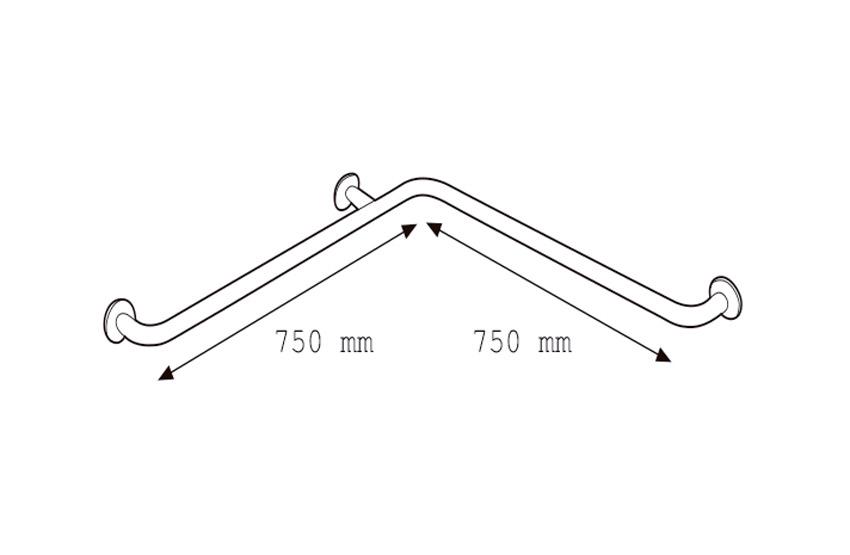 PRESTOBAR 155 Barra Ángulo Horizontal Inox Mate 3 a 5 Días Presto 