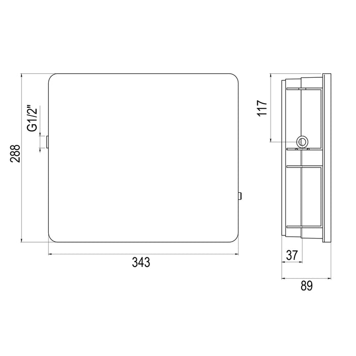 PRESTO 9933004 DREAMS Hogar Ducha Exterior 4 Salidas Empotrado