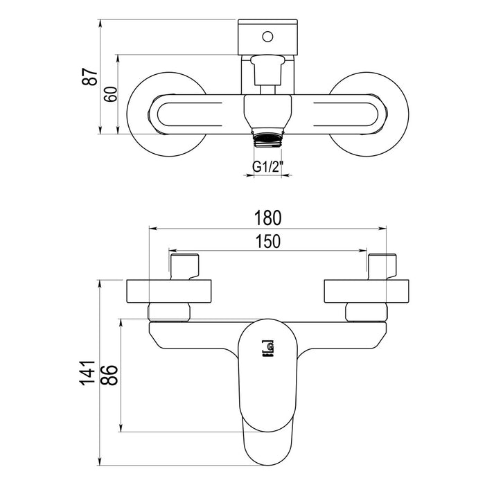 PRESTO 4621500 NINE Grifo Baño-Ducha Cromo