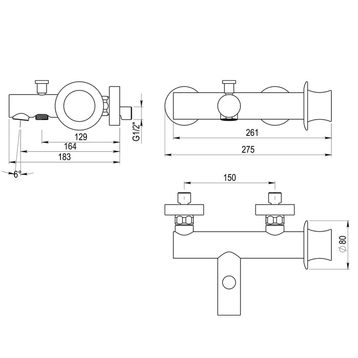 PRESTO 8831500 CHAP Grifo Baño-Ducha