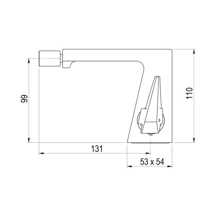 PRESTO 5707025 ALIA Grifo De Bidet Alia Sin Desagüe Semiautomático Madera