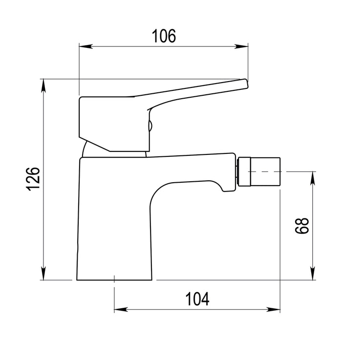 PRESTO 7176000 CÓNICO Grifo Bidet Con Desagüe Semiautomático