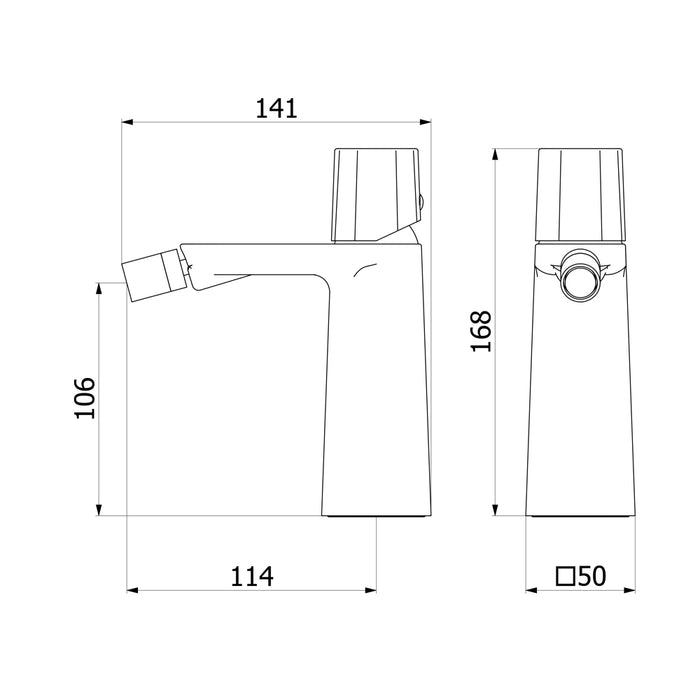 PRESTO 7926000 ESLA Grifo Bidet Con Desagüe Semiautomático