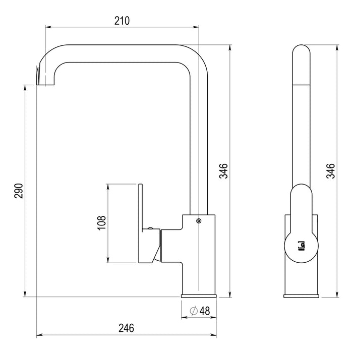 PRESTO 2158661 ZIP PLUS 2.0 Grifo Cocina Cromo-Mate