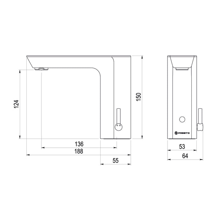 PRESTO P1178100 XT Elec LM Pila Blanco