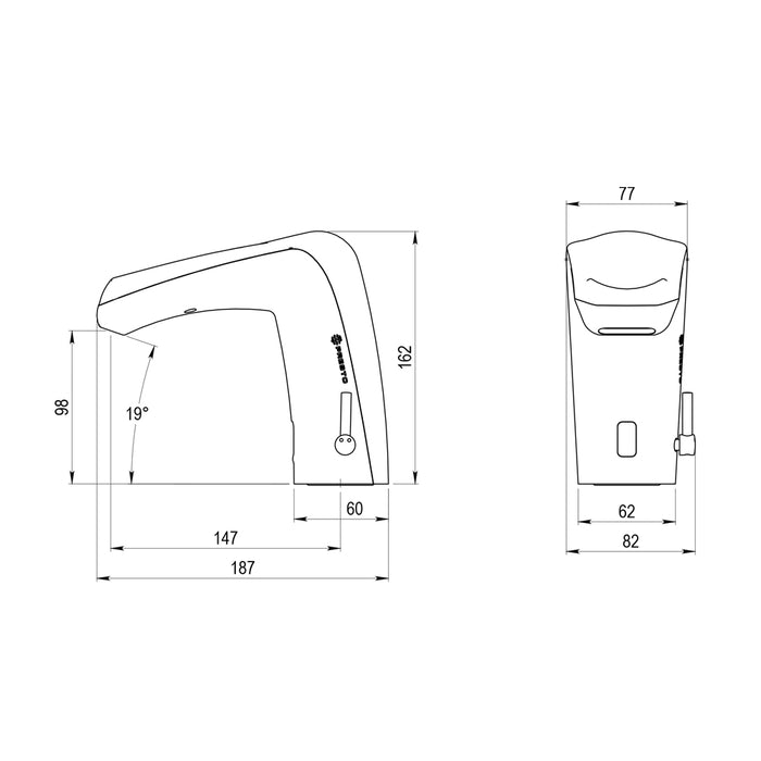 PRESTO 79100 DOMO SENSIA Lavabo LM Grifo Electrónico