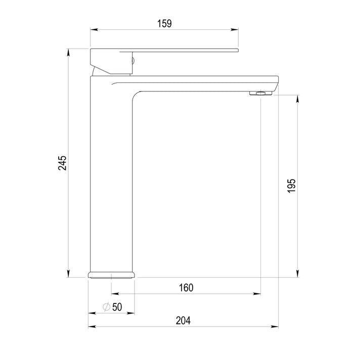 PRESTO 4634000 NINE Grifo De Lavabo Maneta Abierta Cromo Con Desagüe Semiautomático