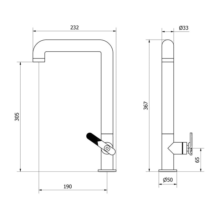 PRESTO 7974500 STREM Grifo De Lavabo Alto Pulsador Lever Con Desagüe Semiautomático