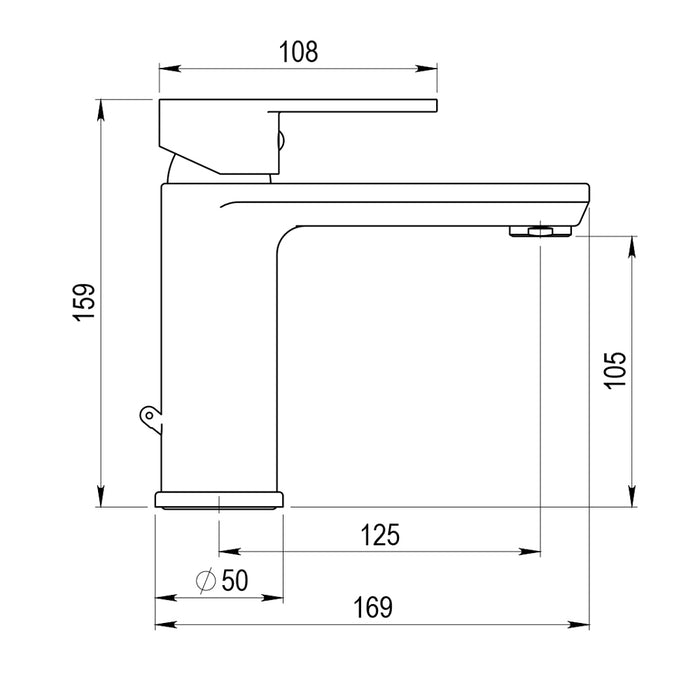 PRESTO 2155016 ZIP PLUS 2.0 Grifo Lavabo Negro
