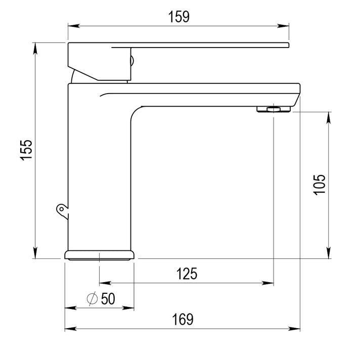 PRESTO 463500E Grifo De Lavabo Nine Eco Maneta Abierta Cromo