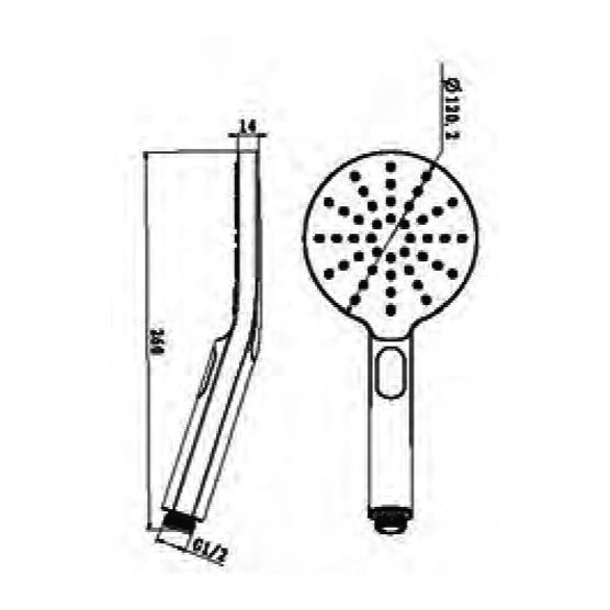 PRESTO 78511 AROHA Maneral Ducha Blanco 3 Posiciones