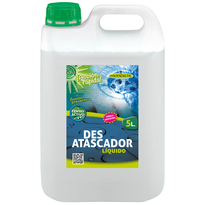 MONESTIR GH007BC Desatascador Líquido De Uso Doméstico Para Todo Tipo De Tuberías y Desagues 5L