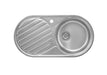 ROCA A870940845 DUO-80 Fregadero Con Escurridor Izquierda 24/48 Horas ROCA 