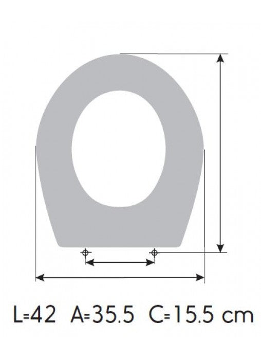 ETOOS 02126108 ECCO Tapa WC Ideal Standard Blanco