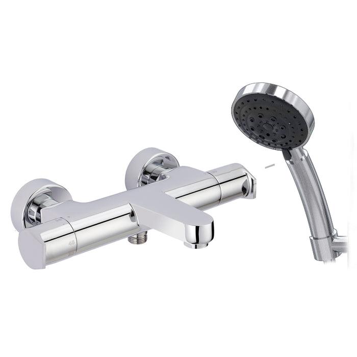 PRESTO 46041000 AROHA Grifo Baño-Ducha Termostático Con Accesorios De Ducha Cuerpo Frío